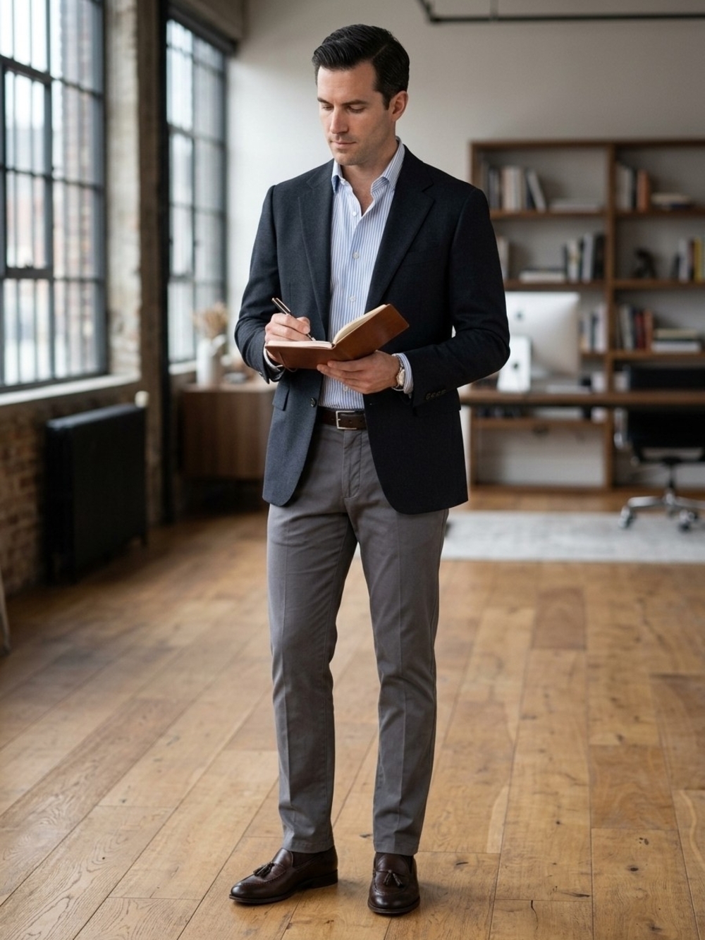 Men's Classic Black Blazer - Timeless Tailored Jacket
